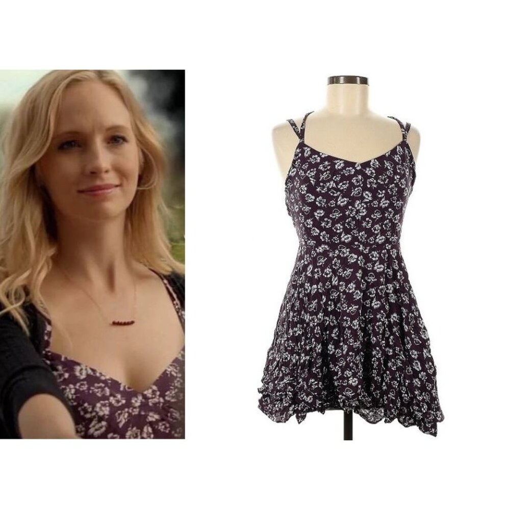 URBAN OUTFITTERS VAMPIRE DIARIES CAROLINE FORBES Floral Dress RARE EUC